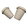 100% Biodegradable Compostable 350ml Sugarcane Bagasse Pulp Cup Soup Drink Coffee With Lid